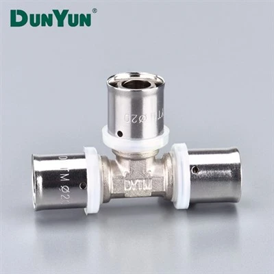 ASTM F877 Brass PEX Press Fitting Tee